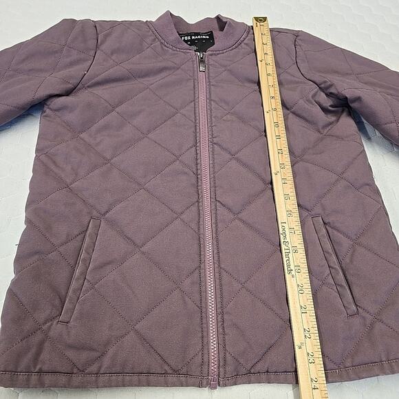 Fox Racing Womens Cosmic Quilted Insulated Bomber Jacket Sz S mauve/dusty purple - Picture 10 of 11